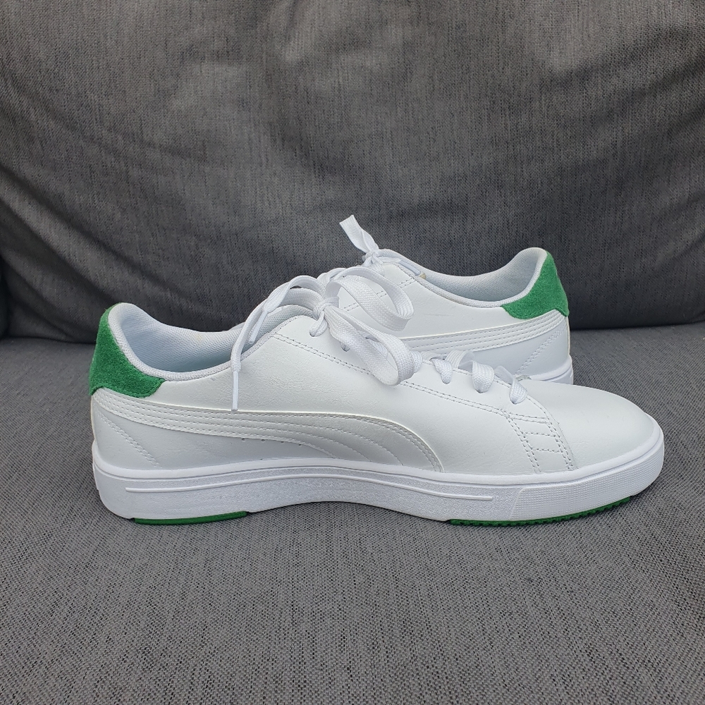 Puma Pro Serve Lite Bnwot Leather Trainers Unisex Uk8 White New. - Picture 6 of 11